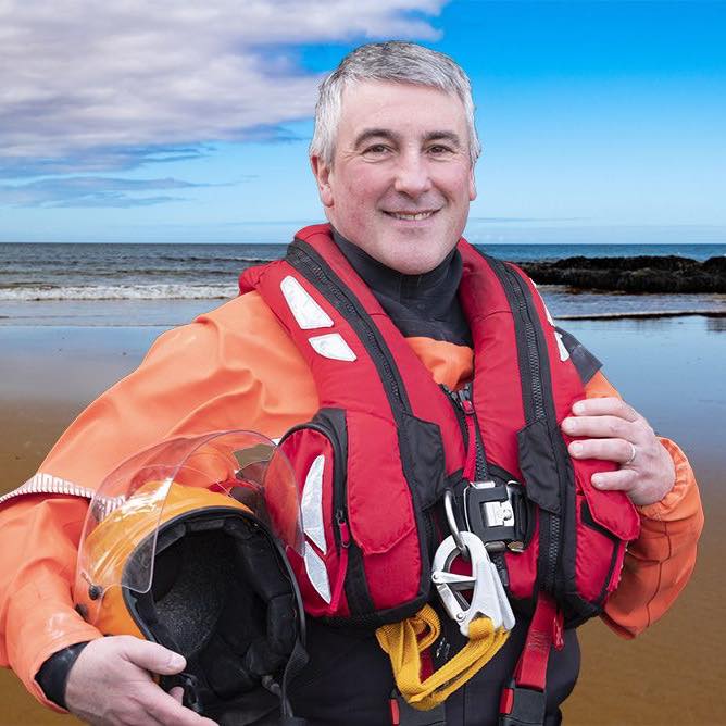 Tony Ross, founder of TeamTrak, in search and rescue kit